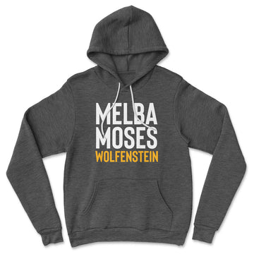 Melba Moses Wolfenstein Hoodie in Dark Grey Heather color